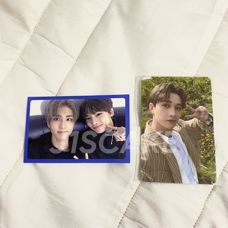 [booked] photocard pc pob bangchan stay in stay jeju outdoor jas cream ugm bule pair unit imy jeongs