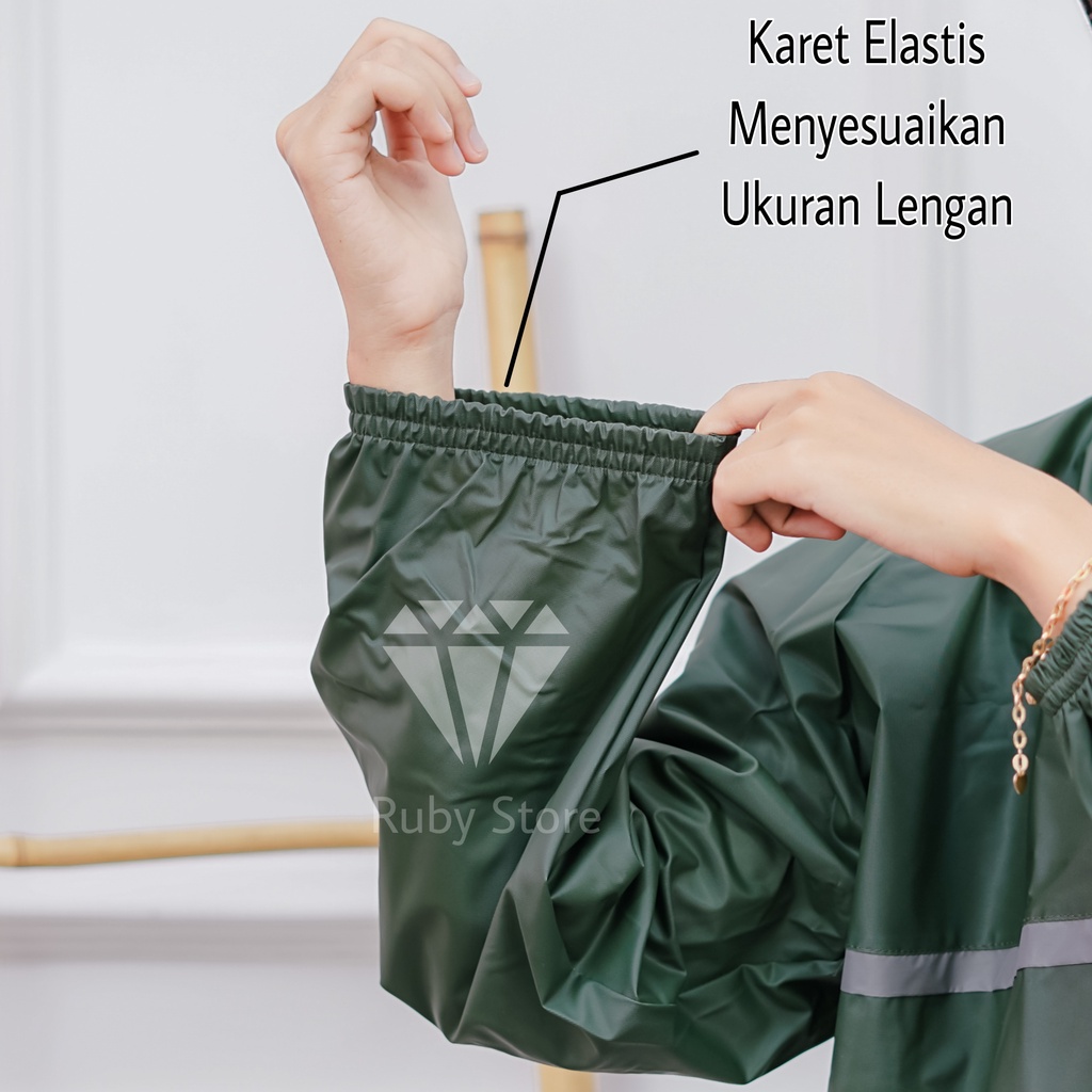 Jas Hujan Wanita Model Gamis Syar'i By Senwil Mantel Ujan Bigsize Tebal Lentur Kuat Jumbo Muslimah Shar'i Waterproof Hijab Perempuan Syari Terusan Rok Cewek Best Quality Raincoat
