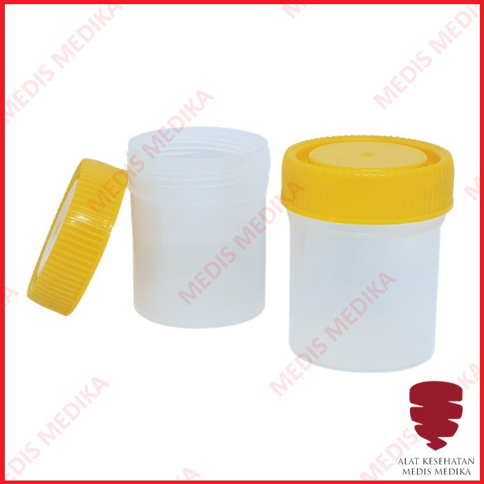Urine Container 60ml Onemed Non Steril Wadah Cup Pot Sample Urin Krim Salep Cream 60 ml