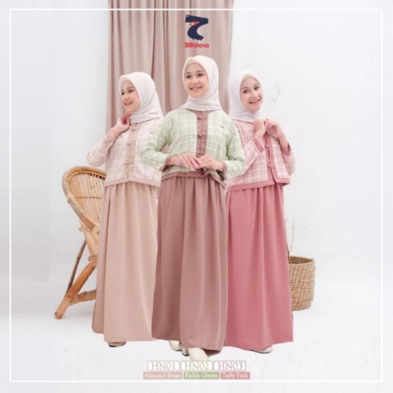 Gamis remaja Inner Outer hana bilhikma
