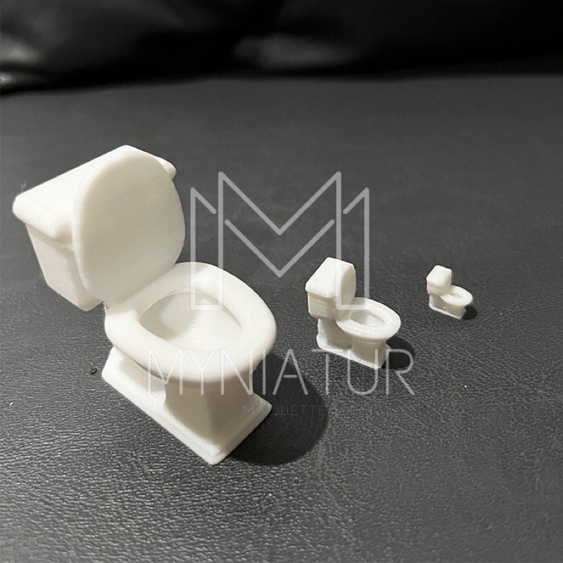 Miniatur Closet / Kloset Duduk - Maket Toilet / WC Arsitektur
