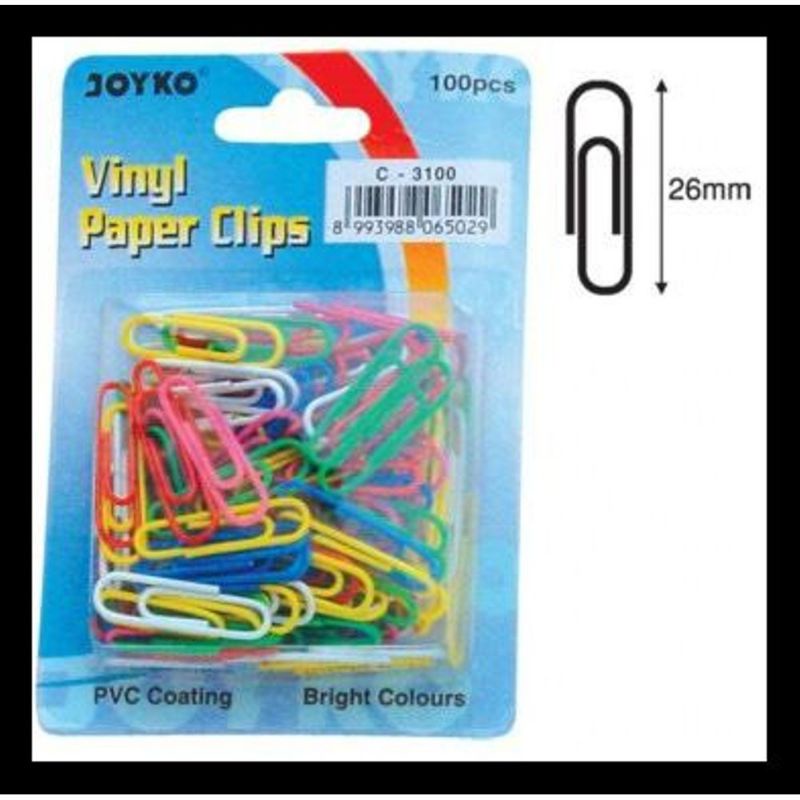 

Paper Clips Klip Penjepit Kertas Warna Joyko C3100