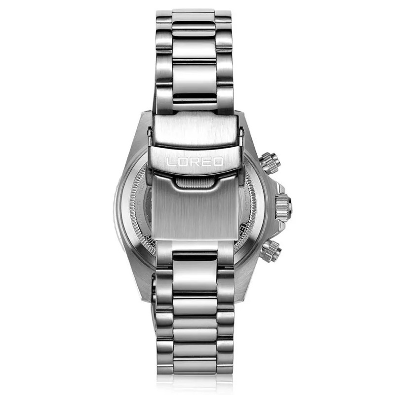Loreo Daytona Explorer Ice Blue All Stainless Steel Automatic Homage