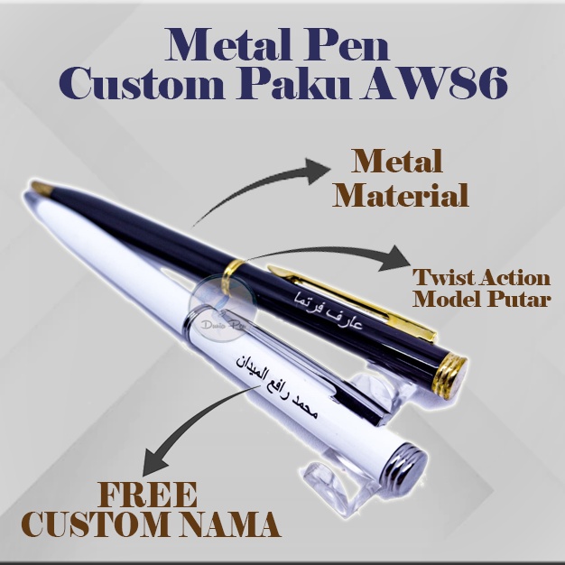 

Pen Metal Paku Custom + Box Merah Ekslusif. Kado Pena Ukir Nama atau perusahaan ekonomis