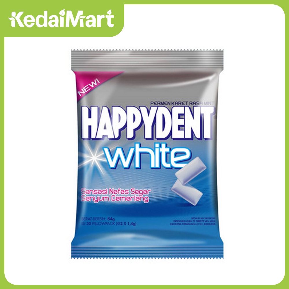 

Happydent White Chewing Mint 84 Gram