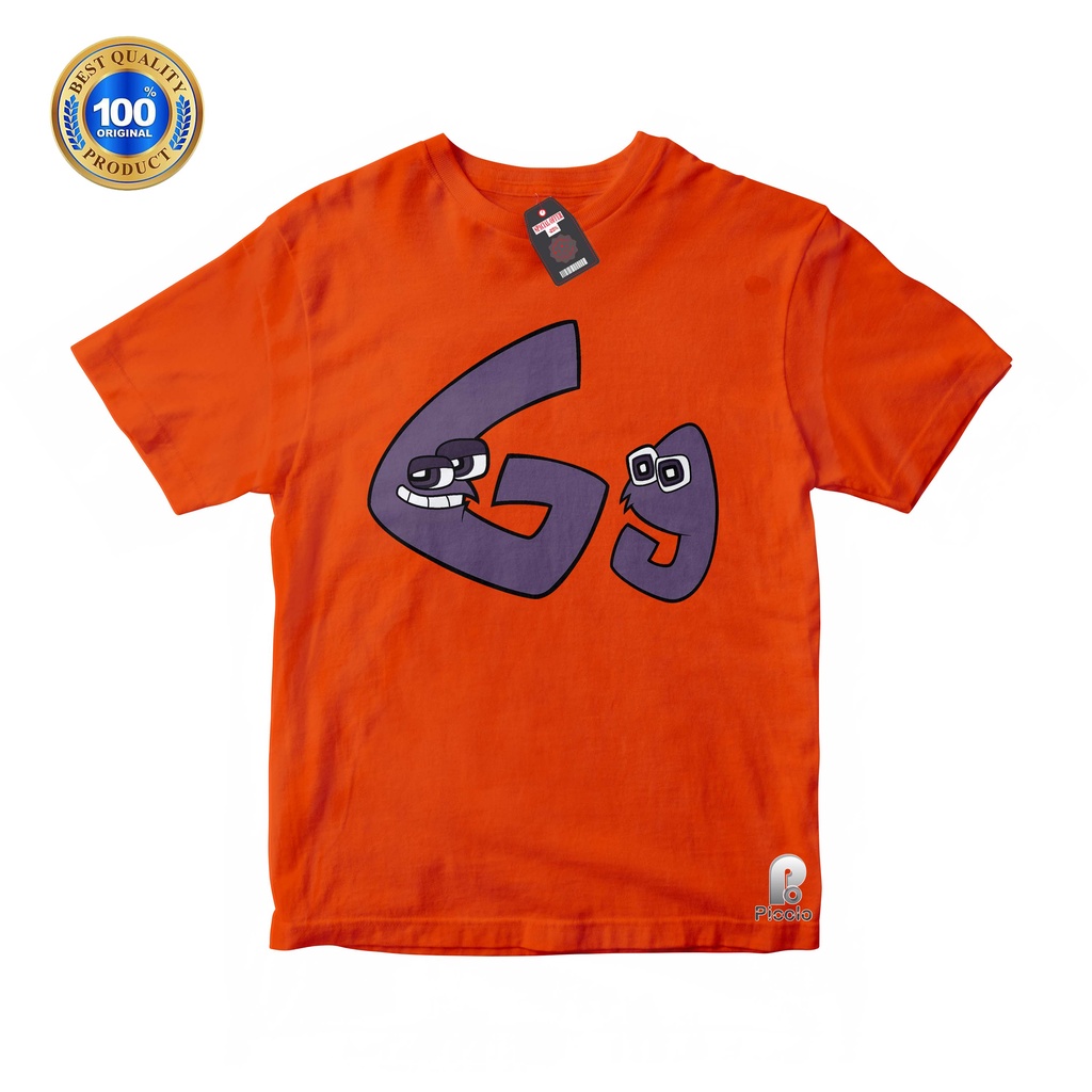 BAJU ANAK KAOS ATASAN ANAK HURUF G ALPHABET LORE UNISEX Bahan COTTUN (FREE NAMA)