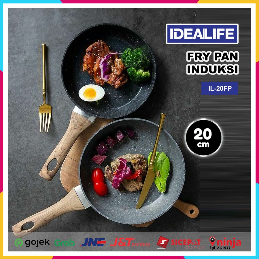 IDEALIFE IL-20FP - Frypan Cookware - Panci Penggorengan (20cm)