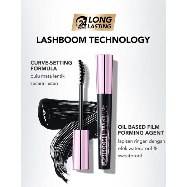 YOU Lashboom Ultra Volume Mascara | Maskara Waterproof | Tahan 24 Jam | Lash Lift | Kosmetik Mata_Cerianti