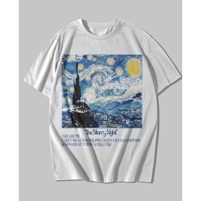 Kaos The Starry Night Van Gogh shirt