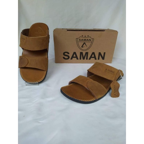 Sandal Kulit Pria Original SAMAN Kode ban 2