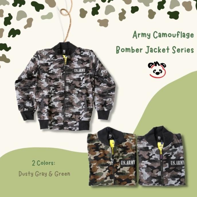 Bione Jaket Bomber Anak Laki-Laki Loreng Army 321078