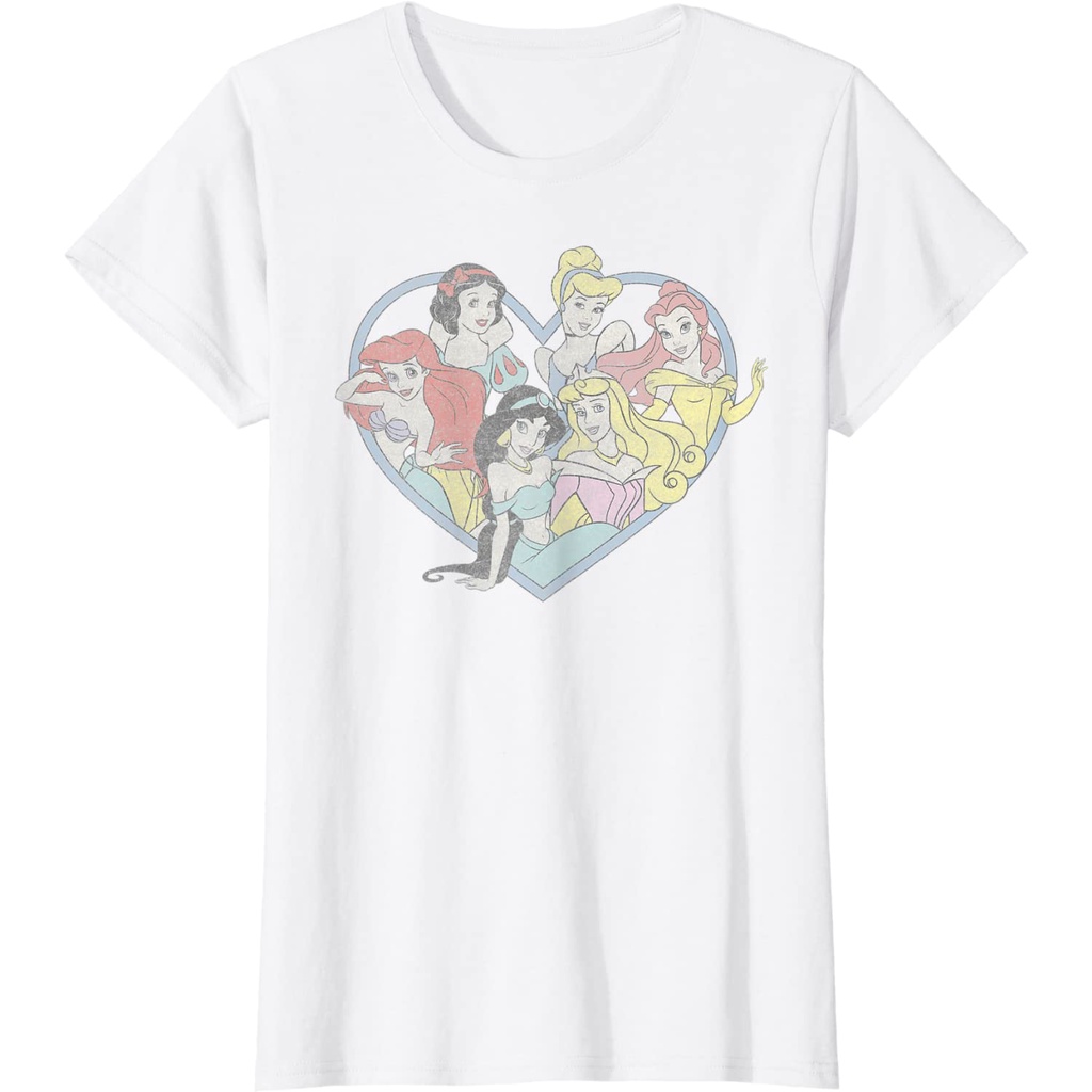 Disney Princess Valentine's Day Vintage Heart T-Shirt
