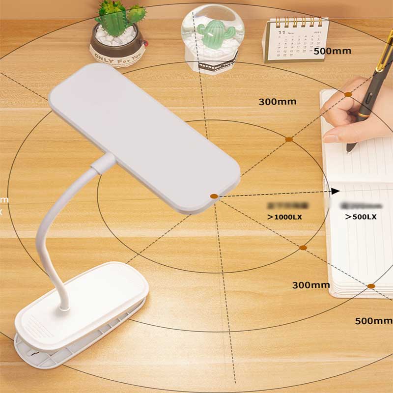 Lampu Tidur USB charging Pelindung Mata Lampu Belajar360° Lampu LED Fleksibel Dengan Klip 3gear Lampu Meja Baca Adjustable Cocok Kamar Tidur Dapur Asrama