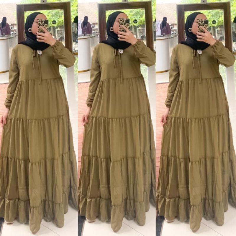 [Fashion Muslim] SOJIN DRESS PREMIUM Ceruty babydoll | kekinian terlaris