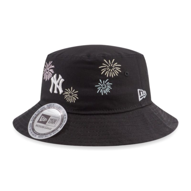 Bucket Hat New Era Cap New York Yankees Fireworks Black Original