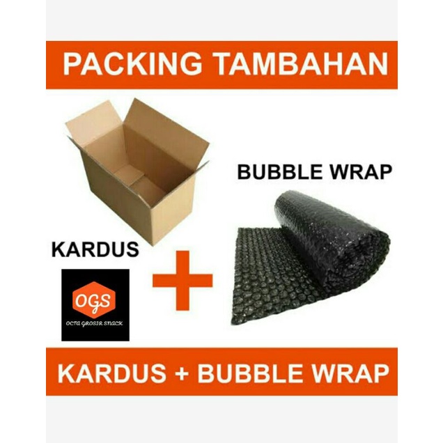 

TAMBAHAN PACKING KARDUS DAN BUBLE WARP