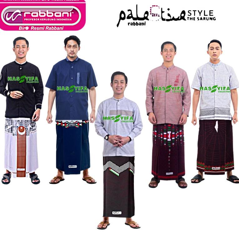 Sarung Pria Rabbani Palestine Motif Dukhan 3 A100 / Flap 4 A112 / Flap 3 A310 / Greep 2 A731 / Jaura