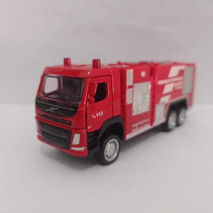 Diecast mobil truk pemadam kebakaran Apolo Fire engine truck rescue