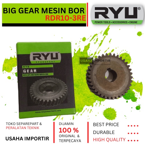 Promo Termurah Sparepart Gear Besar Original Bor Ryu RDR10-3RE RYU Gear Bor 10 Mm RDR 10-3RE / RDR 1