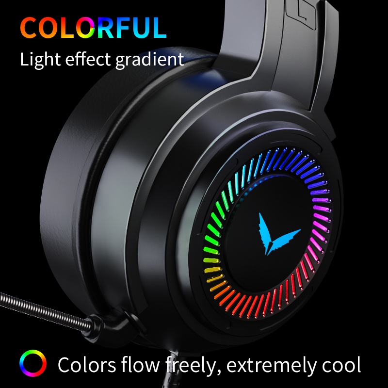 Headset Gaming WiredI Light Lampu Headphone Gaming Buat HP 3D Stereo Surround Bass Gaming Headset USB Virtual Surround LED 7.1 RGB with Mic - G58