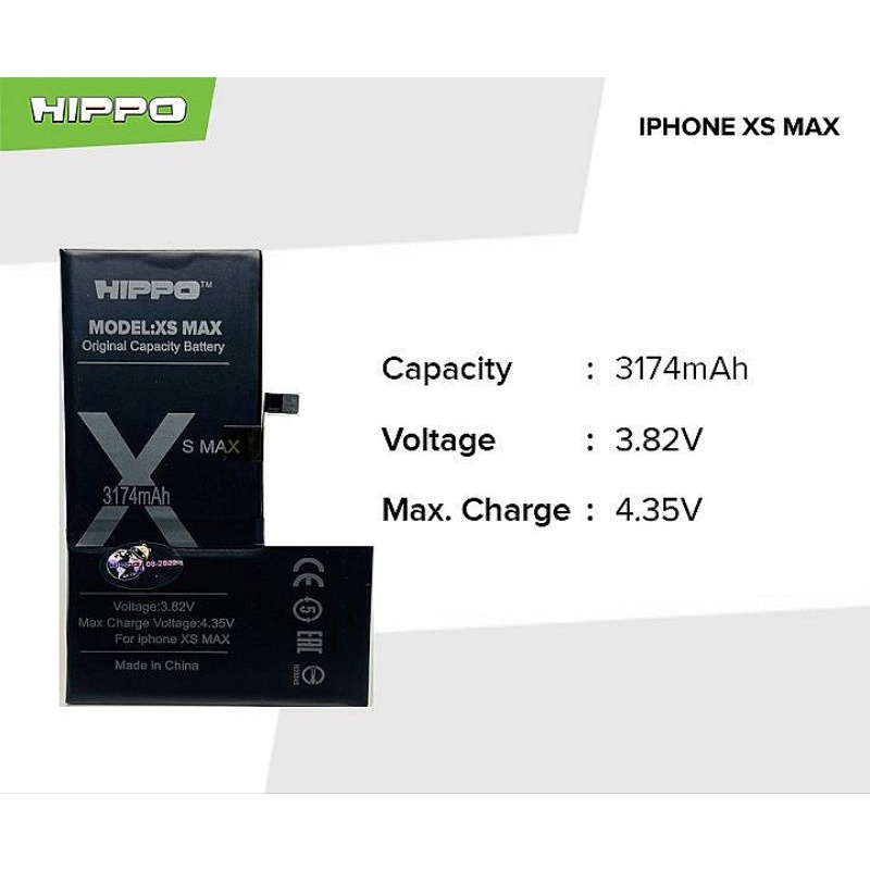 Batre Battery HIPPO Iphone XS MAX Original Board