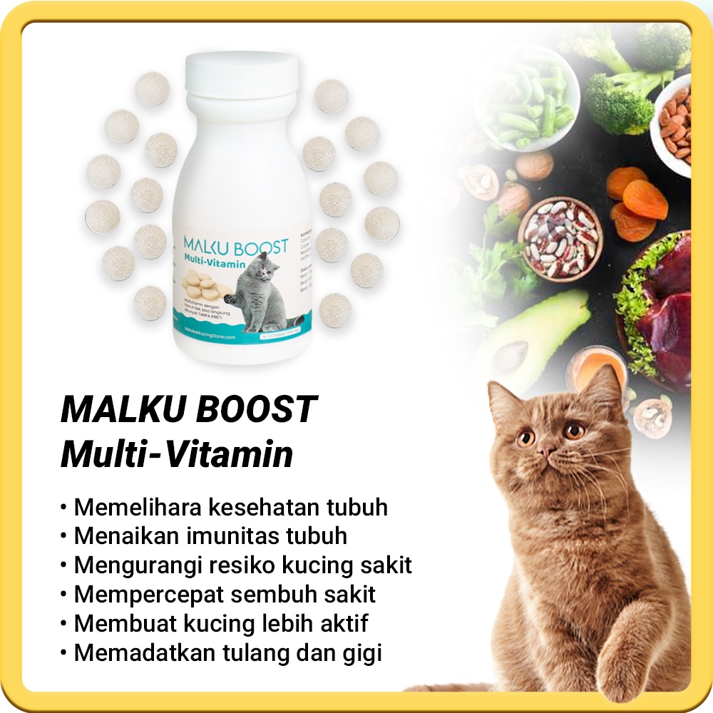 MALKU Boost Multivitamin - Vitamin Daya Tahan Tubuh Kucing - MALKU Vitamin