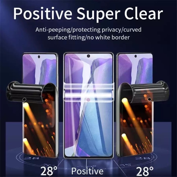 REDMI NOTE 10 / 10s / 10 5G / NOTE 10 PRO ANTI GORES HYDROGEL SPY PRIVACY SCREEN GUARD PROTECTOR PLASTIK JELLY LENTUR