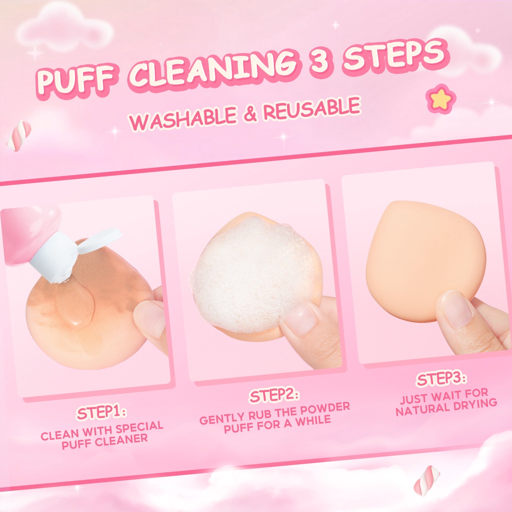 PINKFLASH Beauty Makeup Puff Powder Puff Soft Cosmetic Air Cushion Beauty Comfortable Touch Marshmallow Teardrop Puff Tools