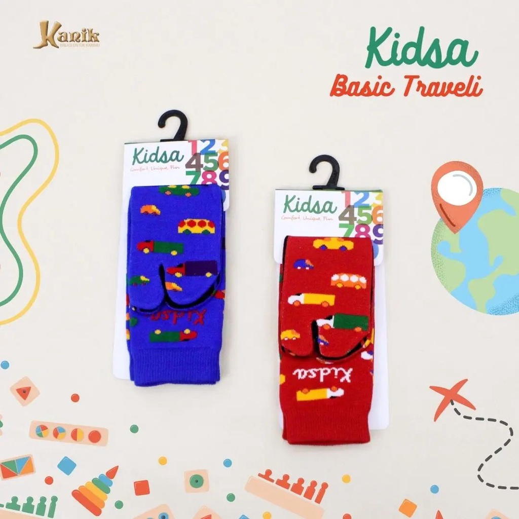 Kaos Kaki Jempol Anak Motif Kidsa Traveli by Kanik