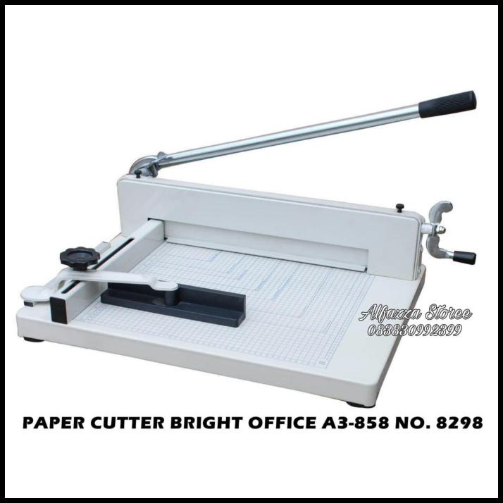 

Promo Heavy Duty Paper Cutter Bright Office A3-858 No 8298 Pemotong Kertas