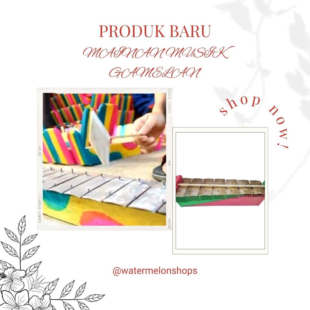 Mainan Gamelan Gambang Anak / mainan musik gamelan anak / mainan musik tradisional gamelan