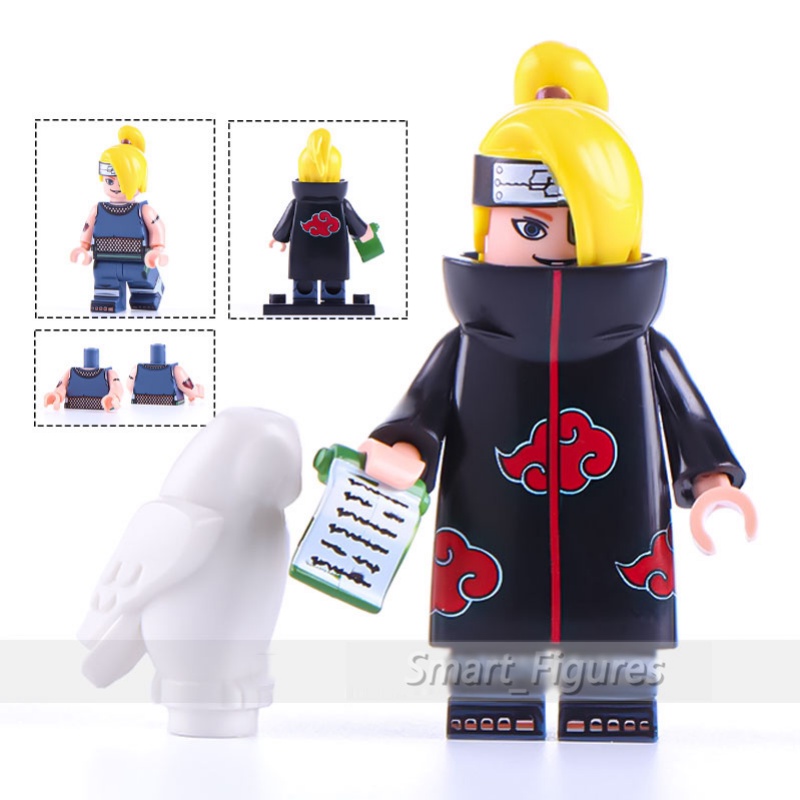 Hiruko Minifigures Naruto Sasori Akatsuki Nagato Pein Konan Deidara Yahiko Mainan Hadiah Figure Mini K2111