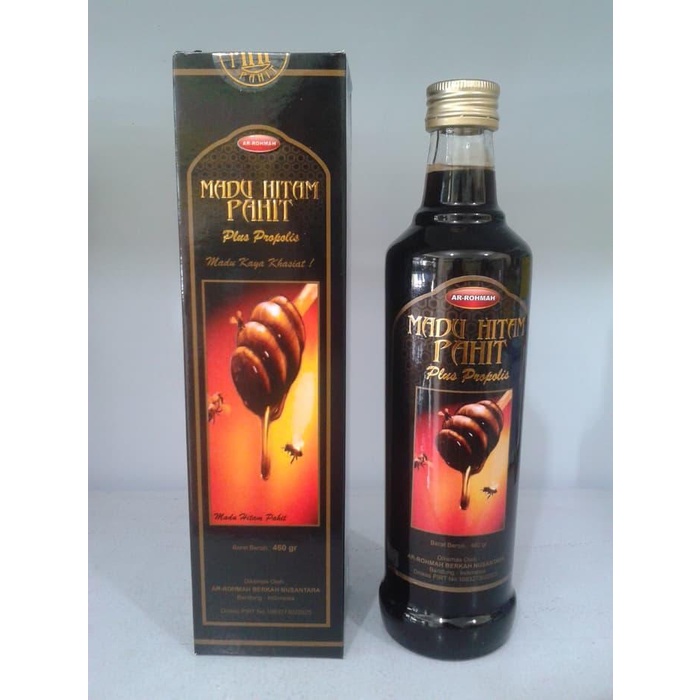 

Madu Hitam Pahit Plus Propolis Ar Rohmah 460 gr