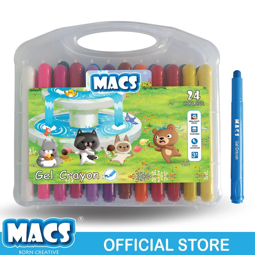 

MACS 24 COLORS GEL CRAYON WARNA TERLARISS...,,,,,