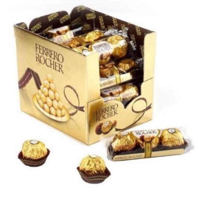 

7.7 sale coklat Ferrero Rocher isi 3