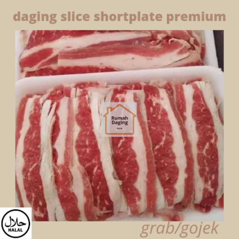 Daging Shortplate Beef Premium 500gr no mix