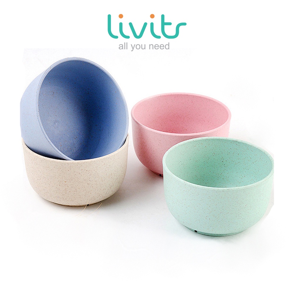 MANGKUK KECIL WHEAT STRAW | RAMAH LINGKUNGAN | MICROWAVABLE | BPA FREE