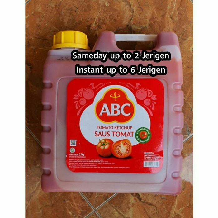 

Widyatmogrosir - Saus Tomat Abc 5.7Kg / 6 Kg Jerigen