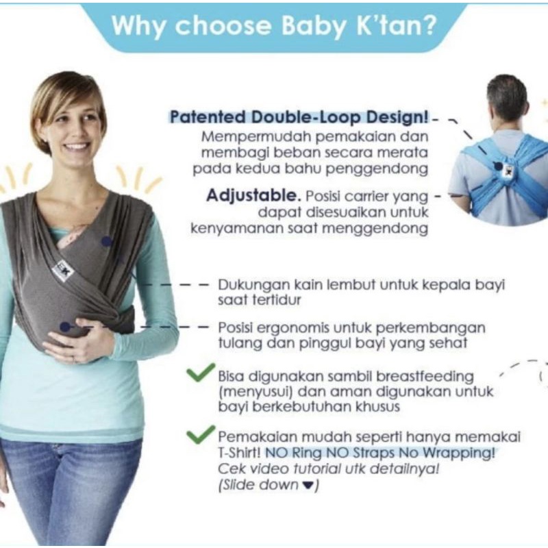 Baby K'TAN Baby Carrier size XS