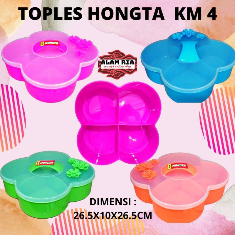 Toples hongta TEBAL HT-KM7 dan HT-KM4 toples lebaran,toples cemilan,tempat cemilan cantik,lucu,unik,