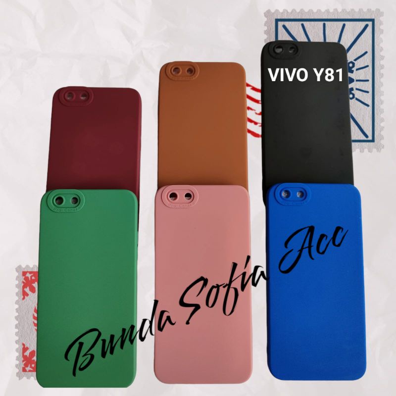 Softcase/Case macaron pro camera Vivo y81 TPU Candy pro