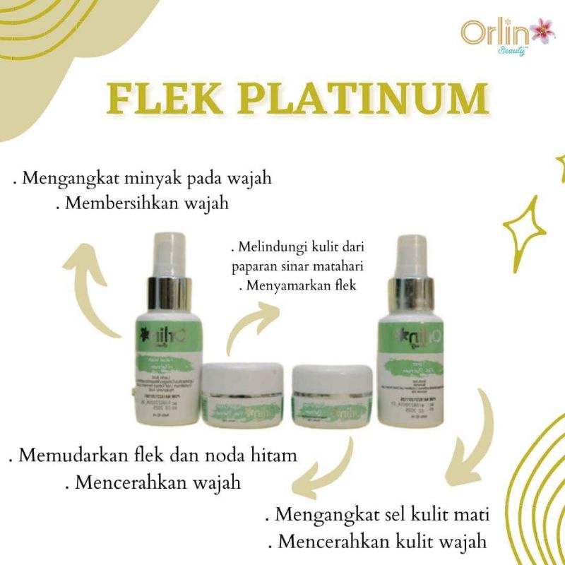 Miffglow - Orlin Beauty paket flek platinum original pemutih obat flek penghilang flek hitam