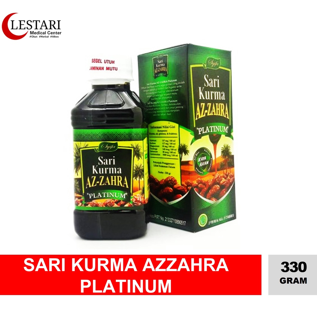 

Sari Kurma Az Zahra Platinum 330gr [Botol] - Hijau