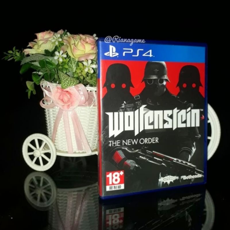 BD Kaset PS4 PS5 Wolfenstein The New Order Game CD PS 4 5 Original Playstation Bekas Second Mulus
