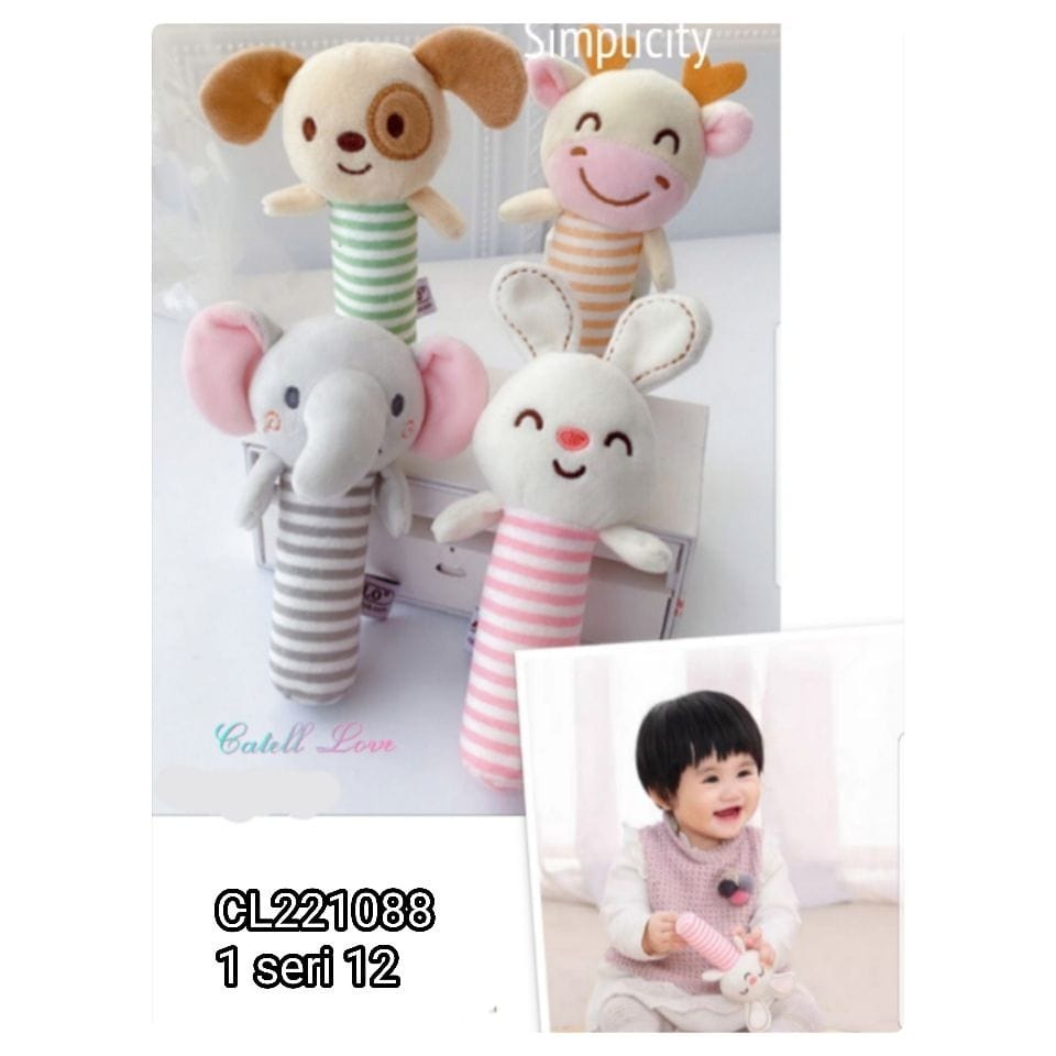 Carter Love Rattle Stick / mainan boneka bunyi / mainan edukasi bayi