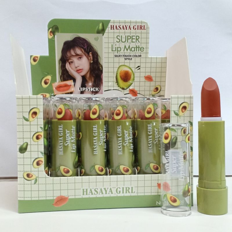 Lipstick Hasaya Girl Avocado Super Mate PERBOK 24 PCS