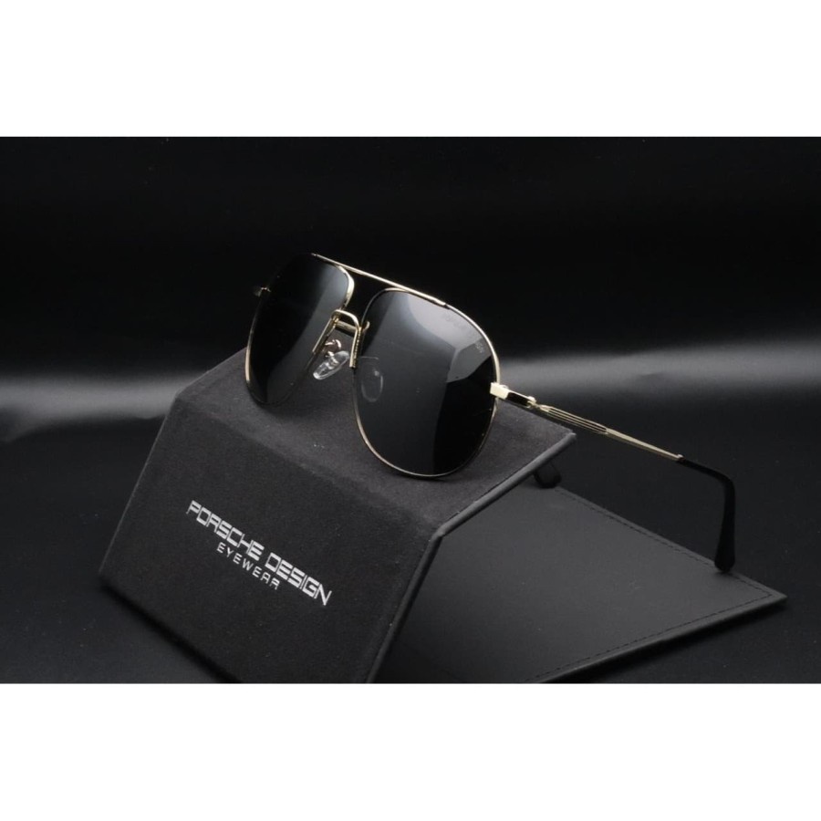 63228 Kacamata Pria Hitam Anti Radiasi Original Import luar negeri Terbaru 2021 Polaris Anti Silau S