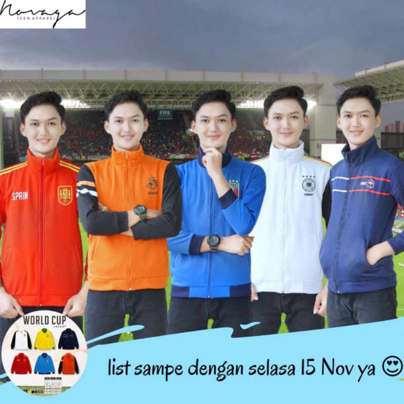 8-14T Fifa World Cup Jacket by Novaga / Jaket Anak