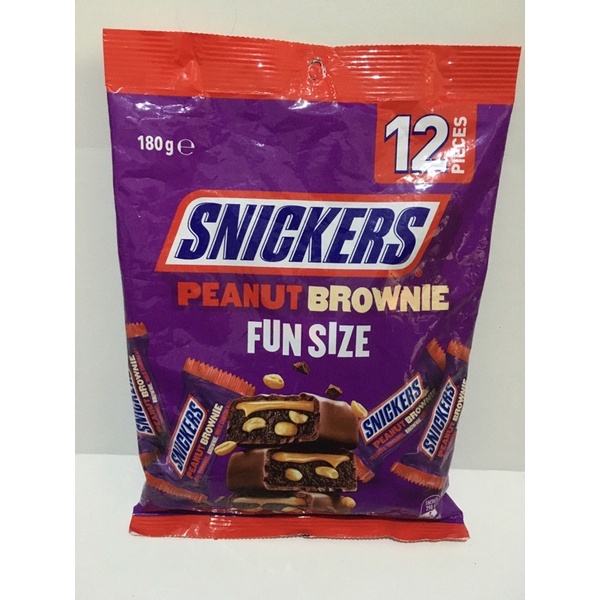 

SNICKERS PEANUT BROWNIE FUN SIZE 12 PIECES