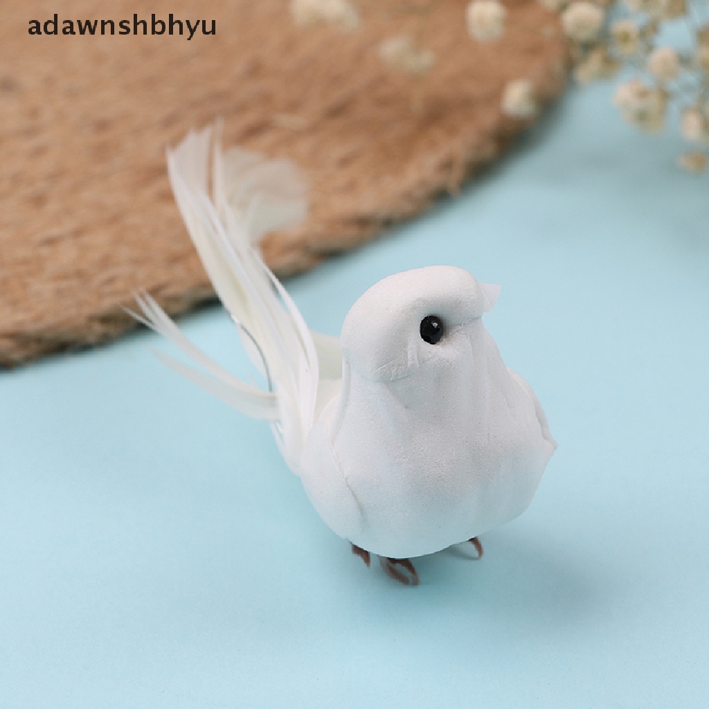 Adawnshbhyu 1PCS Mainan Hias mini Busa Buatan Bulu mini Burung craft birds pro ID